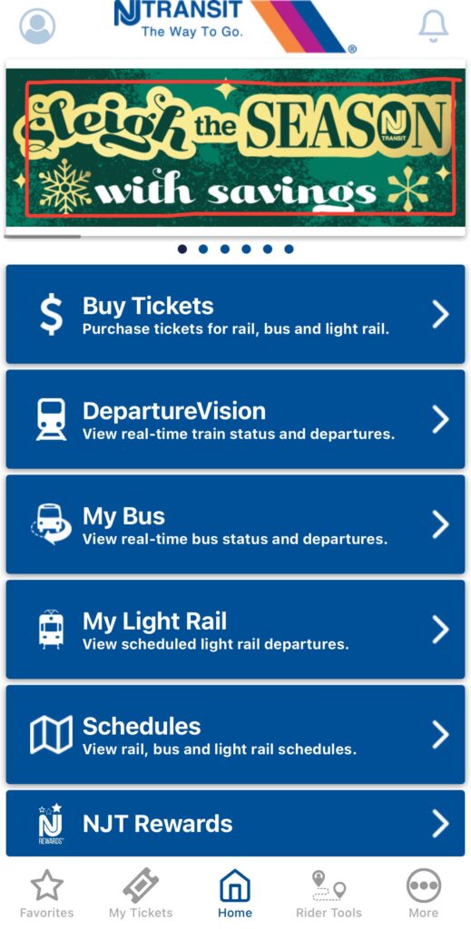 ホリデーシーズン、マンハッタン弾丸街歩き、njtransit