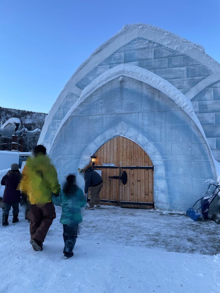 子連れアラスカ旅行記、オーロラ、チナ温泉リゾート