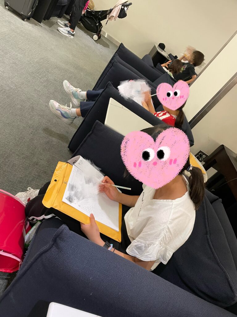 日本へ一時帰国、ana