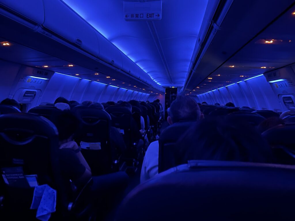 日本へ一時帰国、ana