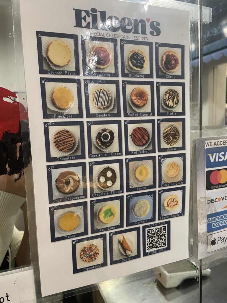 ソーホー観光おすすめスポット14選、Eileen's special cheesecake