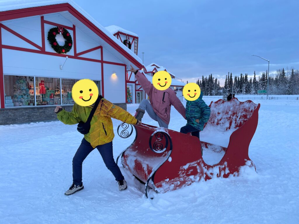 子連れアラスカ旅行記、オーロラ、ノースポール