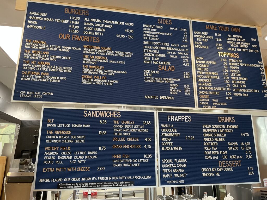 ボストン、ハンバーガー、Belle's