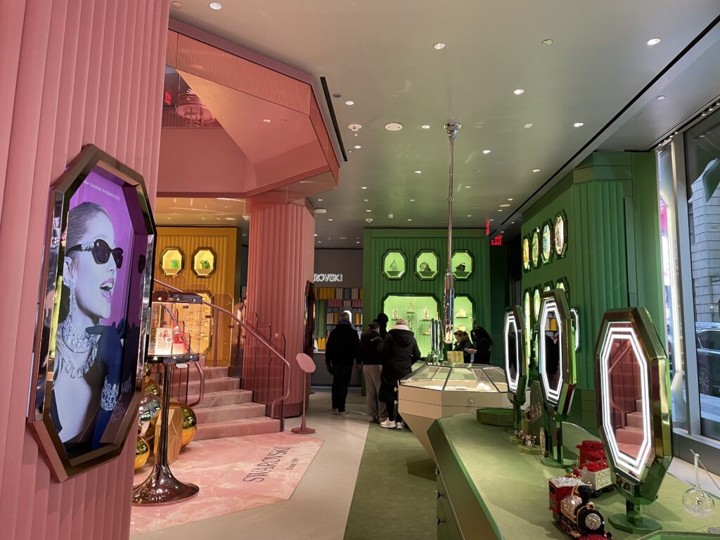 ホリデーシーズン、マンハッタン弾丸街歩き、五番街、スワロフスキー