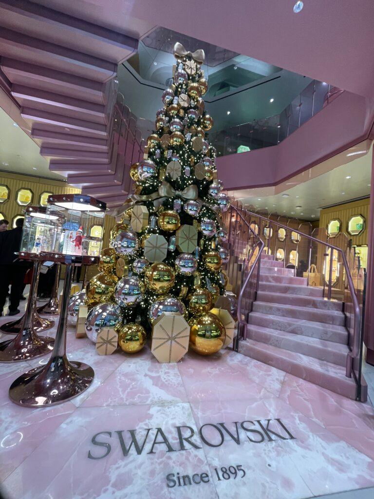 ホリデーシーズン、マンハッタン弾丸街歩き、五番街、スワロフスキー