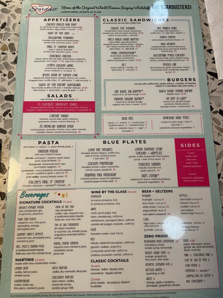 Ellen’s Stardust Diner、エレンズスターダストダイナー