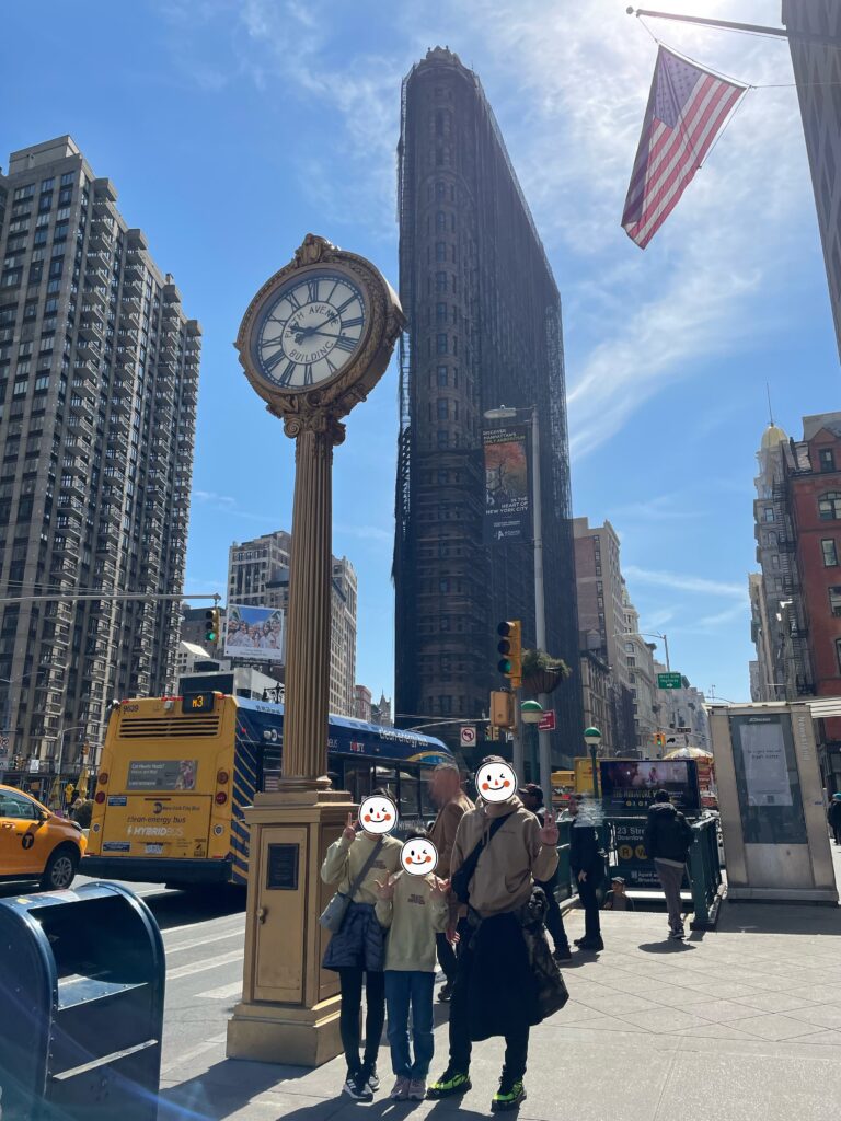 ユニオンスクエア周辺おすすめ、フラットアイロンビル、Tiffany Street Clock